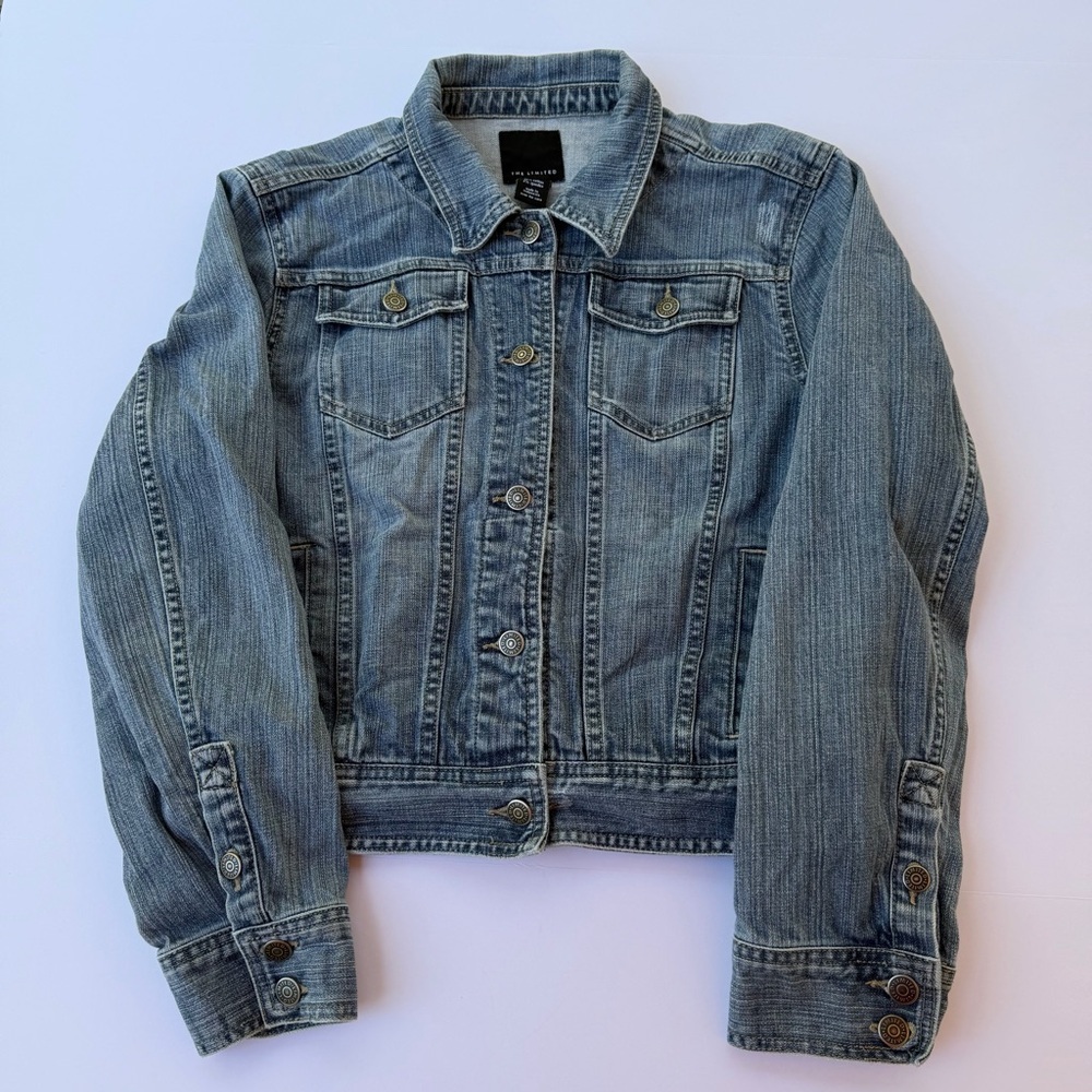 Woman’s The Limited Denim Jacket Size Large - Picture 1 of 7